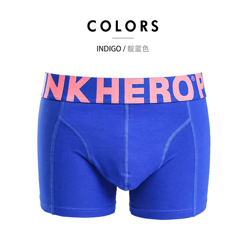 Боксеры Pink Heroes мужские хлопковые удобные трусы модные однотонные/в полоску