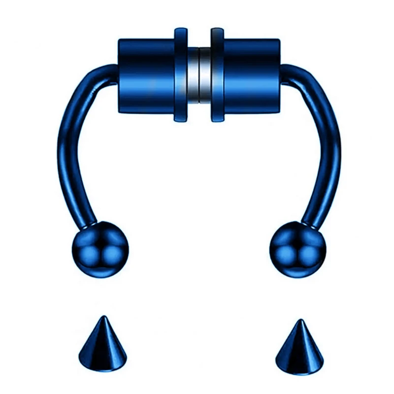 

Magnetic Nose Ring Horseshoe-shaped Stainless Steel Artificial False Nose Ring Without Perforation Clip Nose Ring Women