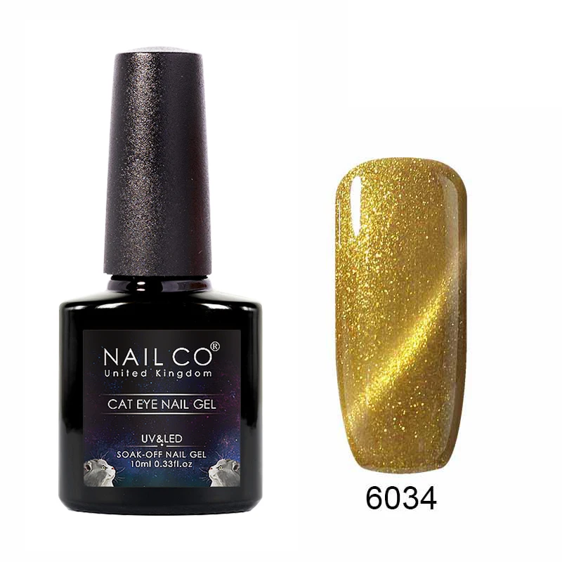NAILCO Гель лак для ногтей кошачий глаз 10 мл Радужный цвет УФ светодиодный
