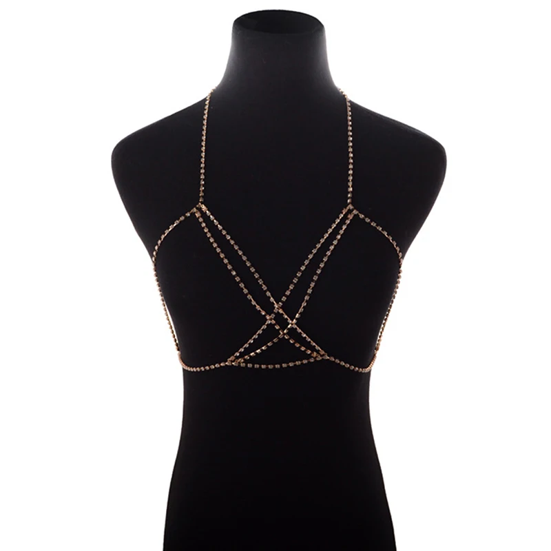Модное женское ожерелье Стразы 2020 ювелирные изделия бриллиантовый бюстгальтер с