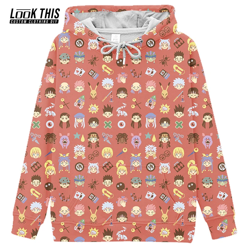 

HUNTER X HUNTER Long Sleeve Oversized 3D Printed Children Clothes Hoodies Pullover Tops Child Boy Girls Cool Hooded Hoody Top