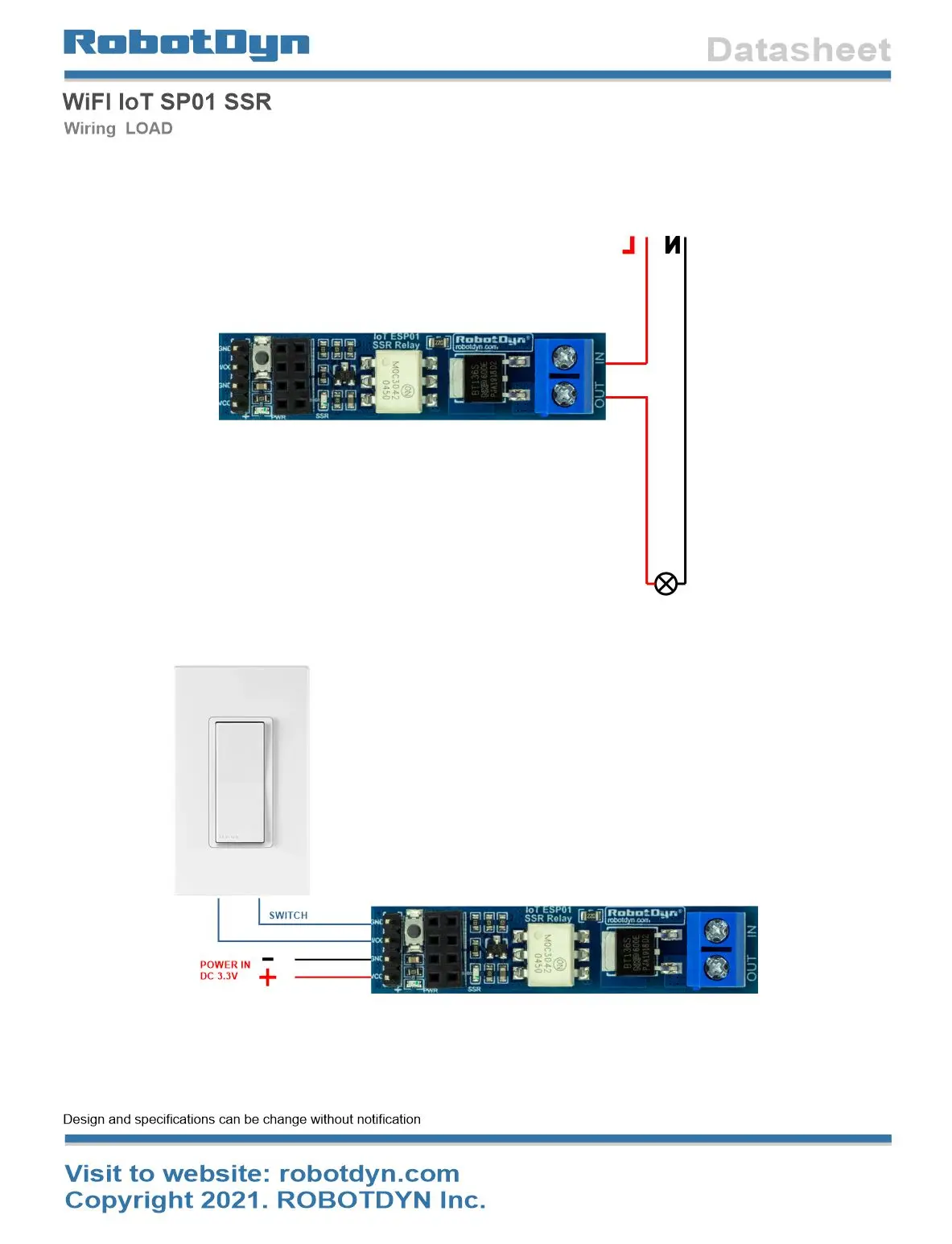 Релейный модуль Wi-Fi IoT ESP01 ESP8266 SSR твердотельное реле для переключателя