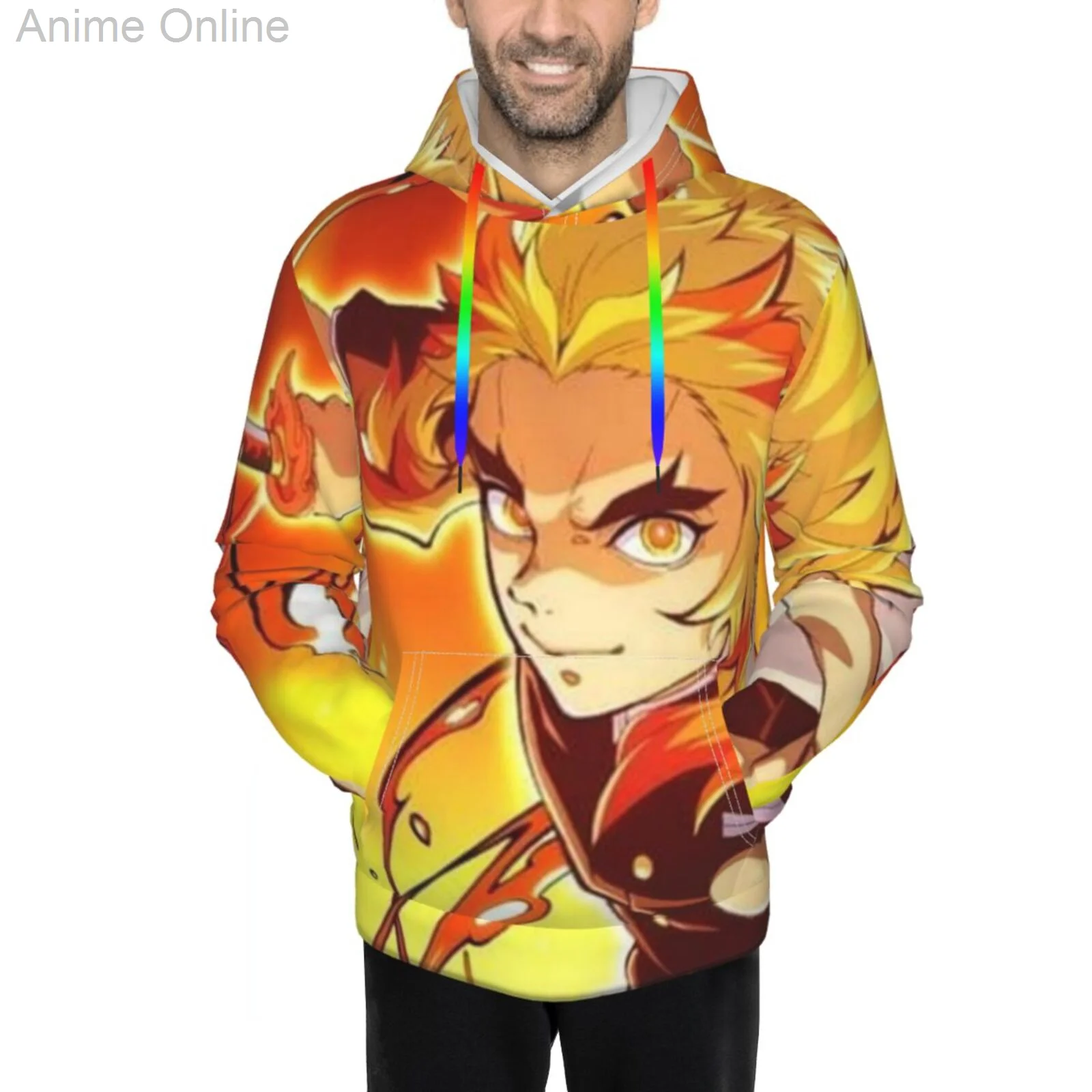 

2021 new style trendDemon Slayer Kimetsu No Yaiba ComfortableUnisexpersonality Hoodie 3D Printed Hooded Pullover Sweatshirt for