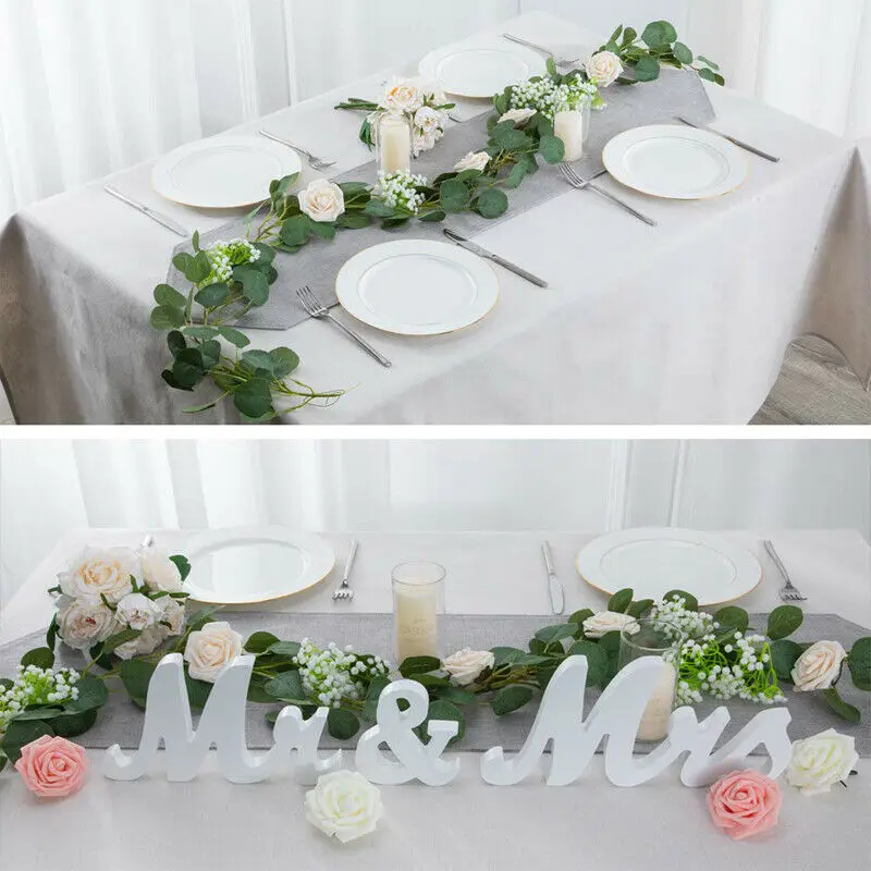 2M искусственный эвкалипт гирлянда подвесной ротанговый Свадебные зелени