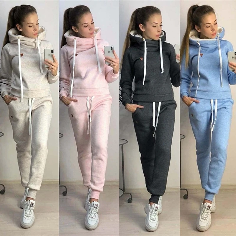Voobuyla/осенне зимние спортивные комплекты из 2 предметов спортивный костюм для