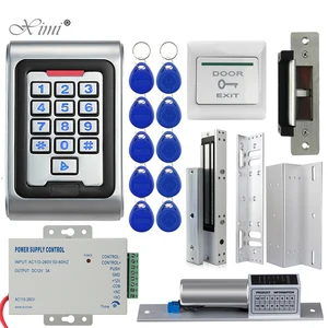 door access control system kit ip68 waterproof outdoor rfid access control keypad electric magnetic strike lock free global shipping
