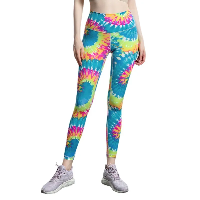 Спортивные Леггинсы с высокой талией эластичные дышащие штаны для занятий йогой