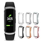 1 шт. ТПУ чехол с покрытием для Samsung Galaxy Fit SM-R370 360  полный защитный чехол для смарт-часов чехол с защитой от отпечатков пальцев рамка
