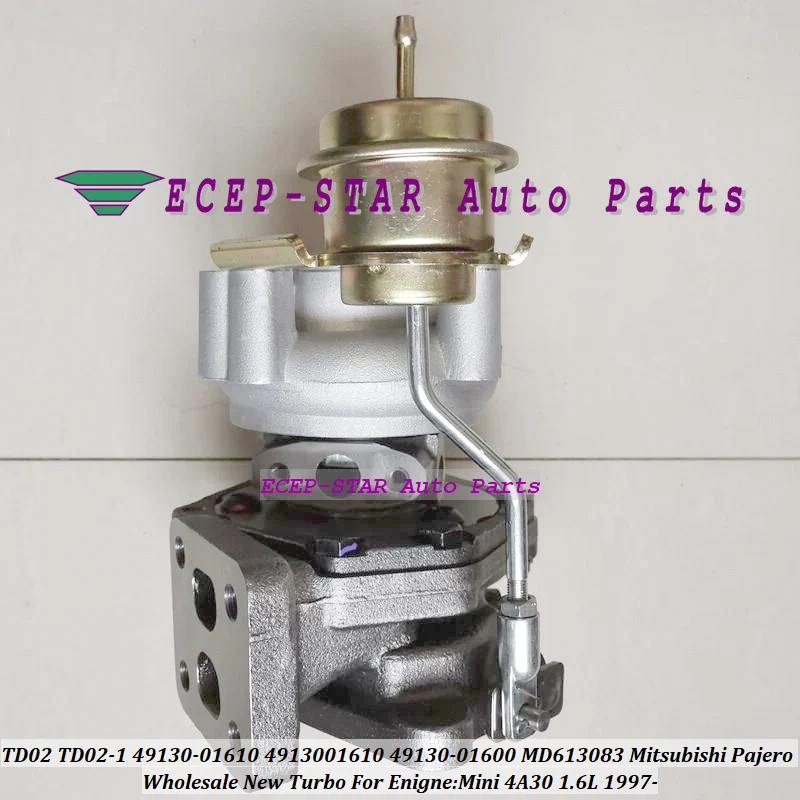 Turbo TD02 TD02-1 49130-01610 4913001610 49130-01600 MD613083 MR312649 для Mitsubishi Pajero Mini 4A30 1.6L 1997-турбокомпрессор