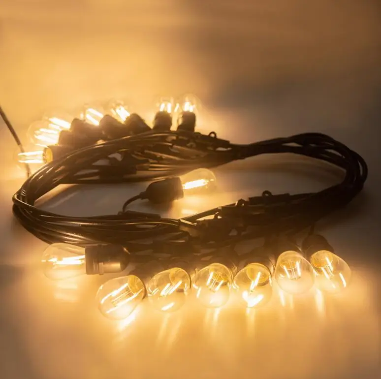 Светодиодная уличная гирлянда E27 креативная Подвесная лампа для кафе террасы