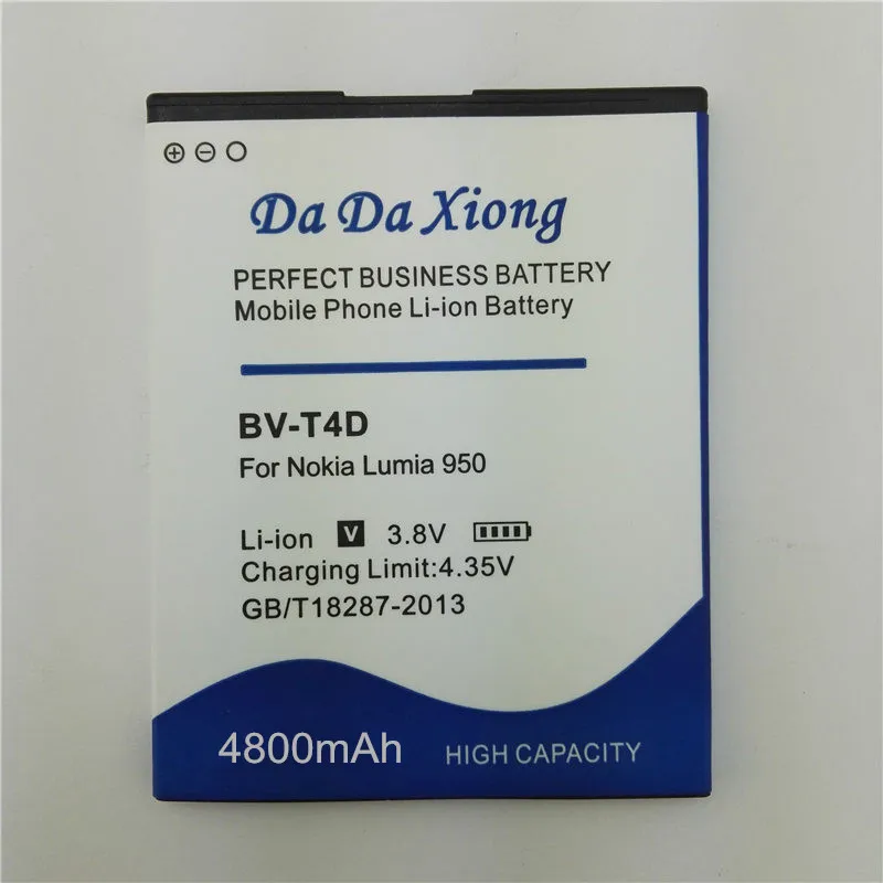Аккумулятор для телефона 4800 мА · ч BV T4D BVT4D Li Ion Nokia Microsoft Lumia 950 XL CityMan 940 RM 1118 BVT4D|battery