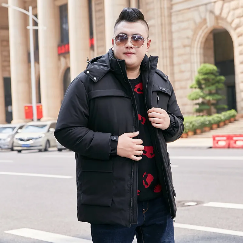 Цвет: черный темно синий новинка зимы 2019 Мужская Съемная куртка с капюшоном очень