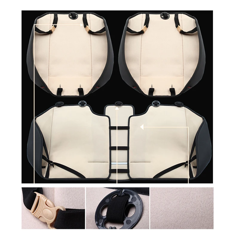 

Leather Car Seat Cover Waterproof Auto Seat Cushion Mat Breathable Car Front Rear Back Seat Cover Universal Car Accessories