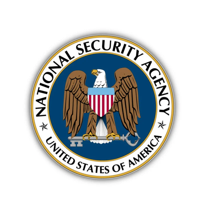 

12CM*12CM National Security Agency America Flag Car Sticker Decal Accessories Window Windshield