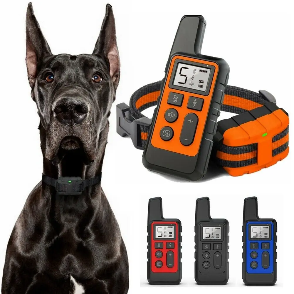 Электрический тренировочный ошейник для собак 875 ярд разделения лая