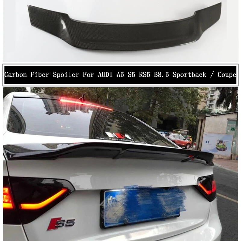 Спойлер из углеродного волокна для AUDI A5 S5 RS5 B8.5 2012 2013 2014 2015 2016