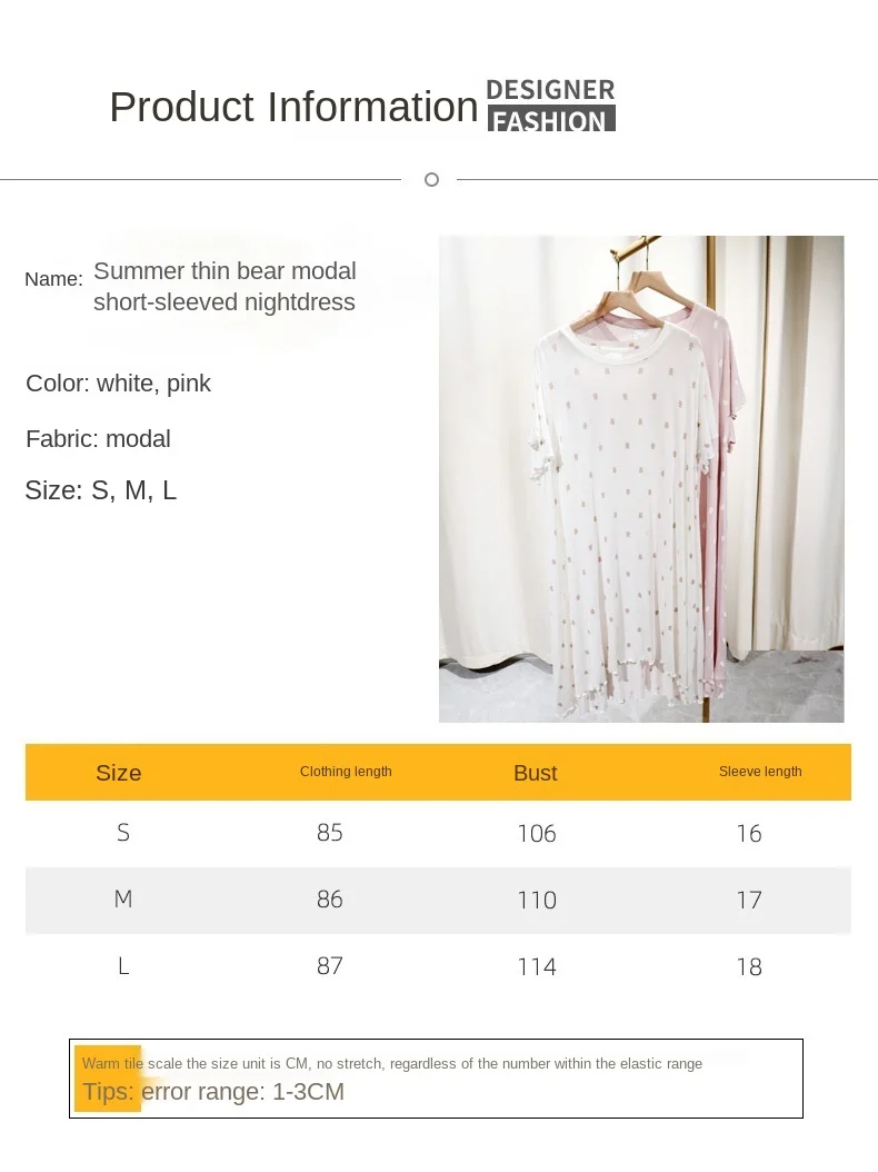 

Summer Woman Outfit Nightgown Women's Ninght Dress Sleep Top Pour Femme Ropa Verano Mujer Pique Gelato Pique Modal Sleepwear