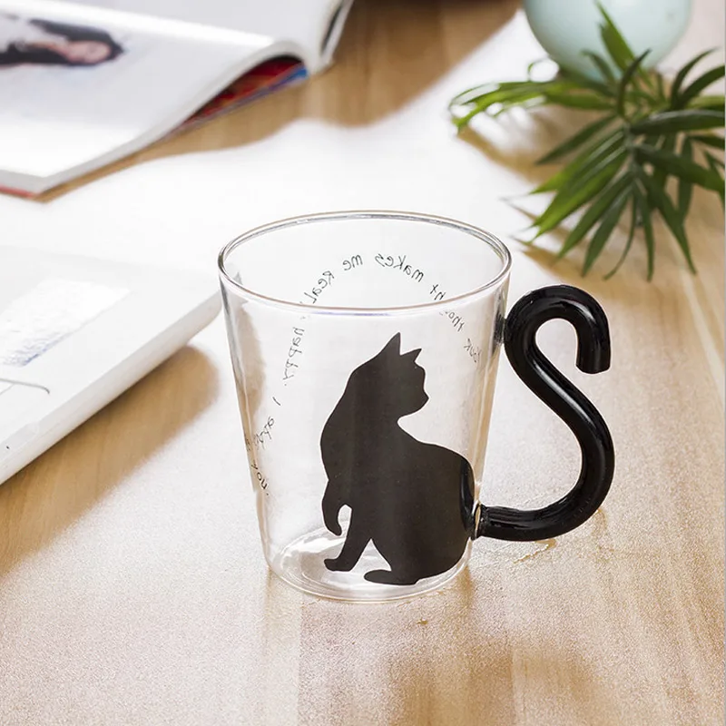Drinking Insulation Double Wall Glass Tea Cup Double Coffee Mugs With the Handle Mugs Milk Creative Gift Drinkware