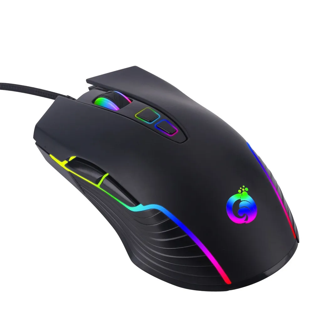 G4 USB Проводная RGB подсветка Marquee Макросъемка мышь для ноутбука Игровые мыши кабель