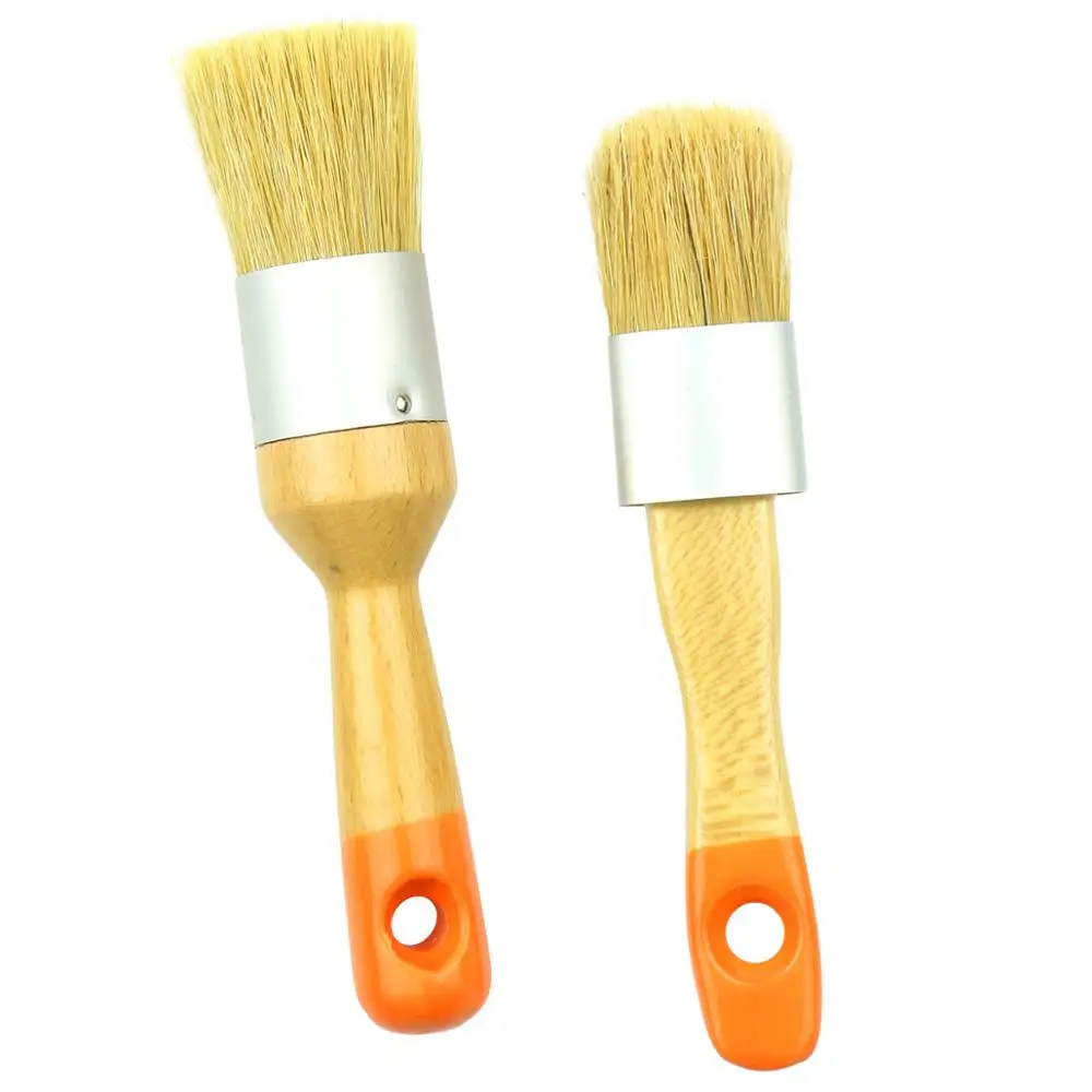 Набор кистей MAXMAN для рисования мелом и воском стульев шкафов деревянной мебели (2