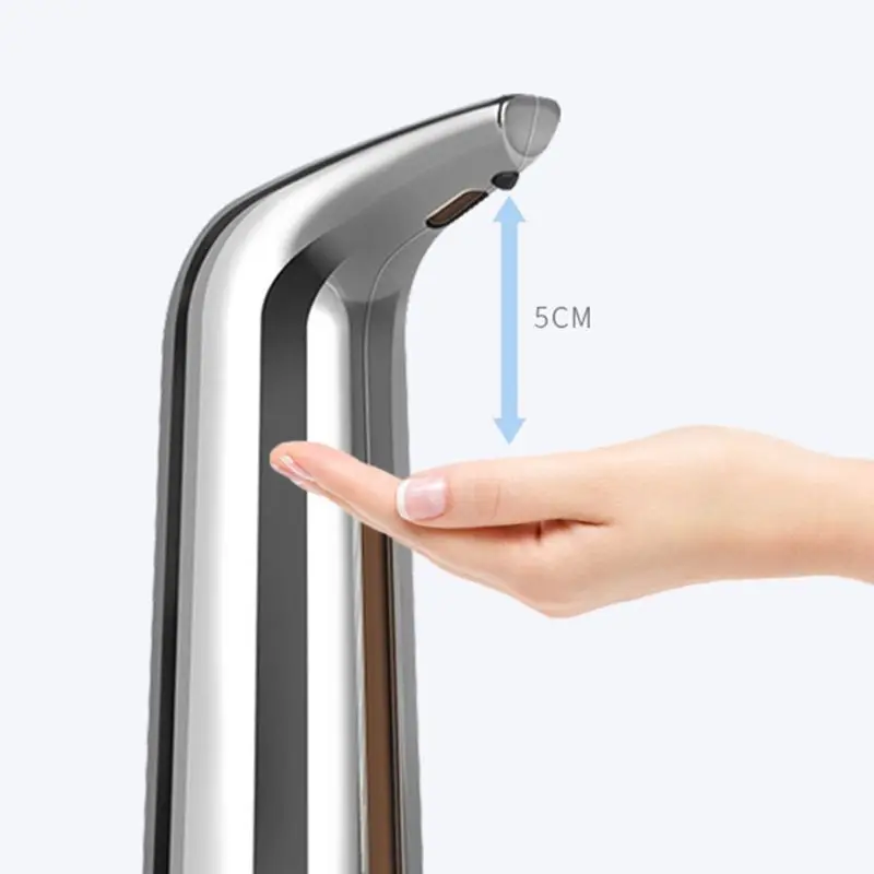 

400ML Automatic Liquid Soap Dispenser Smart IR Sensor Touchless Electroplated Sanitizer Dispensador for Kitchen Bathroom