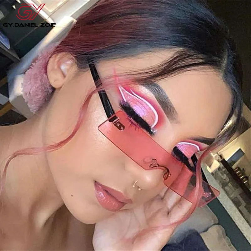 Квадратные женские солнцезащитные очки сплав металл маленькая оправа