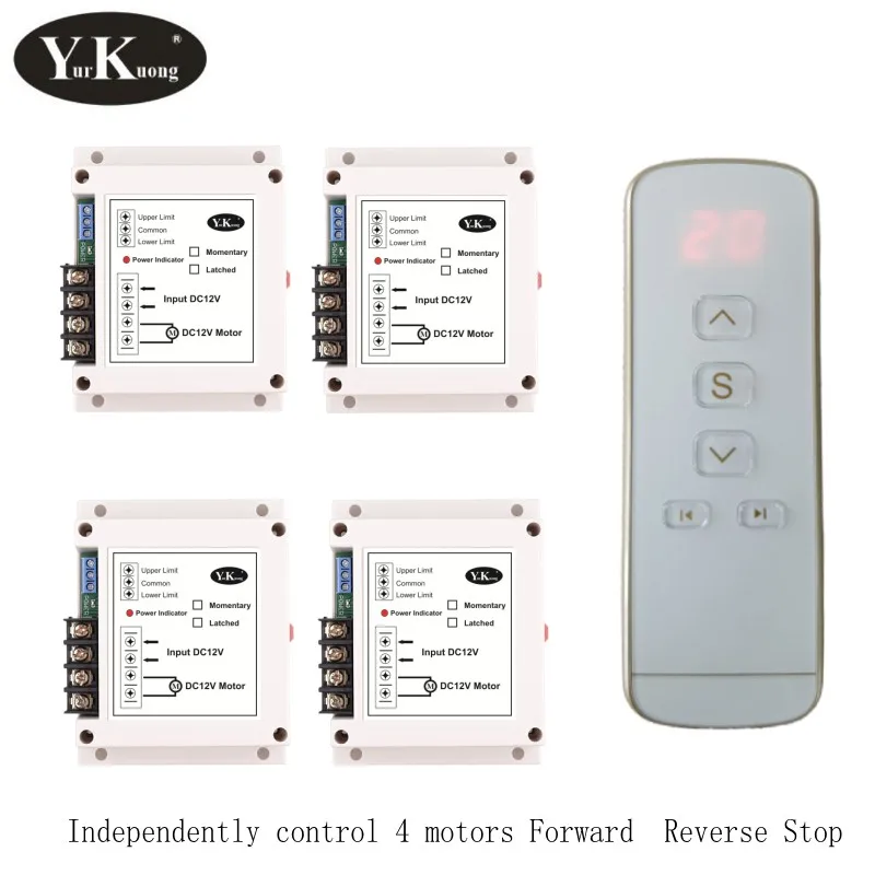 

Беспроводная система рулевого управления с 4 двигателями, 12 В постоянного тока, 40 А, электронная радиосистема, 400 Вт, занавески для окон из брезента, радиочастотный выключатель с дистанционным управлением