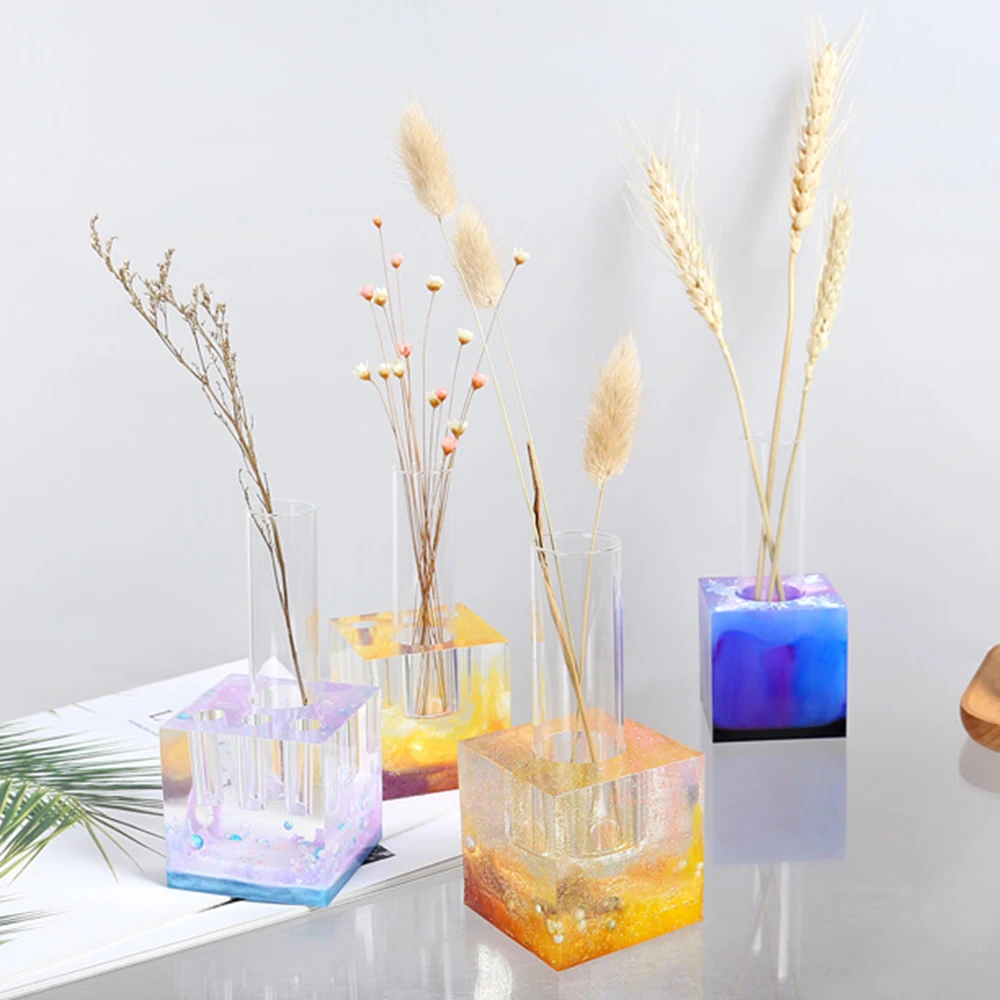 Водный завод стеклянная пробирка цветочный горшок гипсовый бетон Кристалл