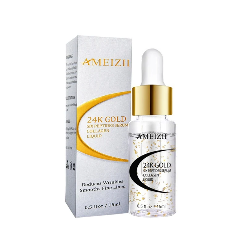 24K Golden Six сыворотка с пептидами Anti Wrinkle Отбеливание Коллагена укрепляющее лицо