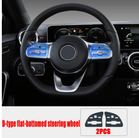 Наклейка на руль автомобиля для Mercedes Benz A Class W177 V177 A180 A200 C E W205 W213 2019 мембранная
