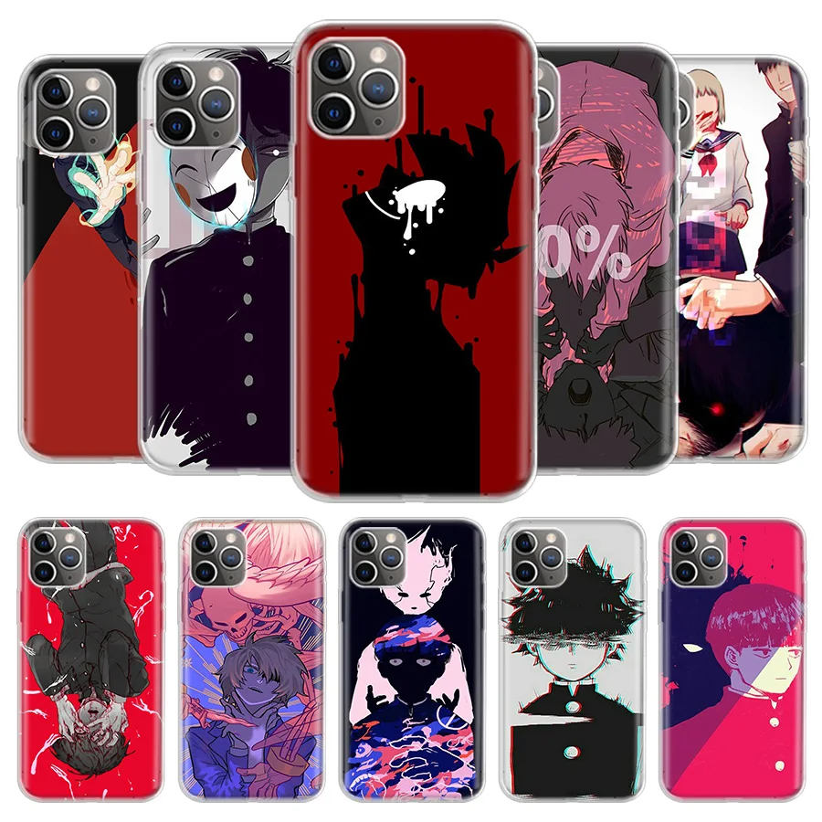 

Mob Psycho 100 Cover Phone Case For iPhone 13 12 11 Pro 7 6 X 8 6S Plus XS MAX + XR Mini SE 5S Coque Shell Capa Fundas House
