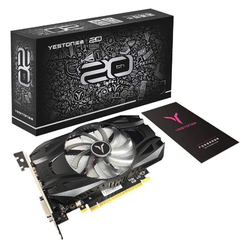 Yeston GTX1050Ti-4G D5 TD Video Graphics Cards 4G/128Bit/GDDR5 1291/1392MHz DVI-D/DP Gaming Computer Video Card For PC Desktop