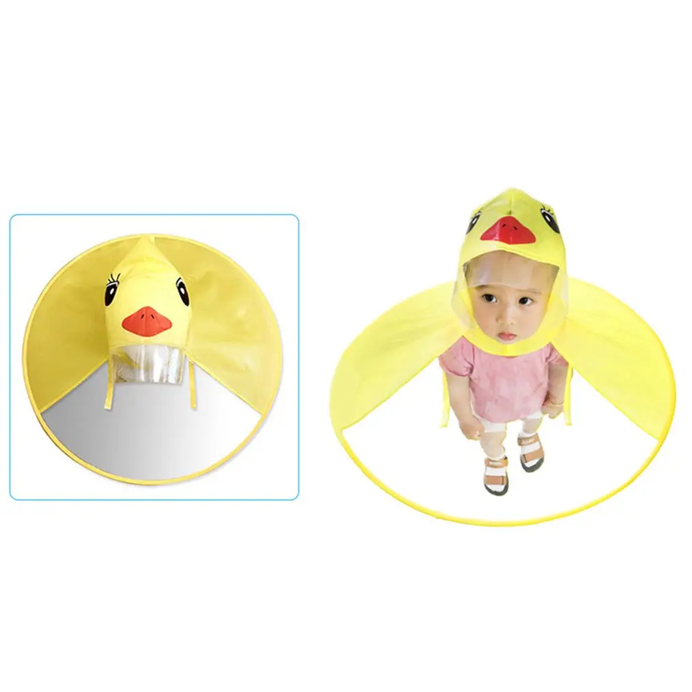 Детский прозрачный дождевик в виде НЛО свободные руки детский Забавный утиный