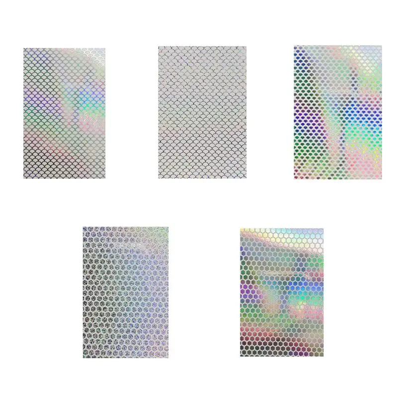10 шт./лот 10X10 см рыбалка наклейки для приманок лазерный рыбьей чешуи/вафельная