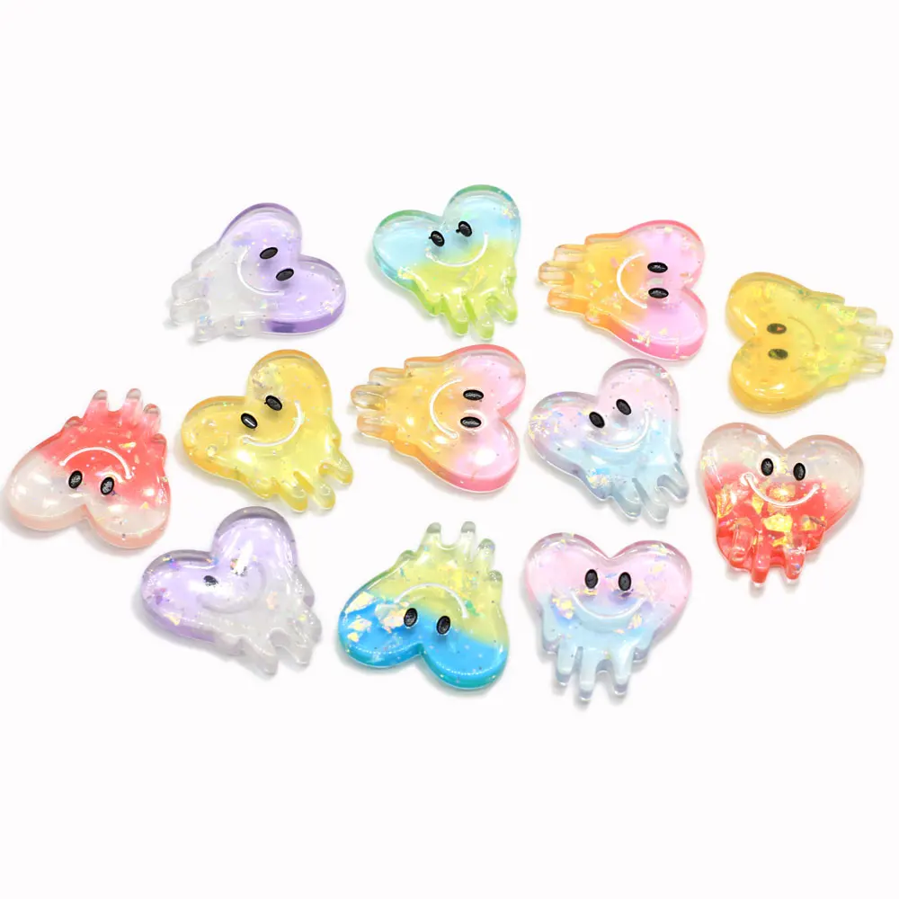 Милые кабошоны из смолы с мультяшными зубьями счастливое лицо Мультяшные зубы