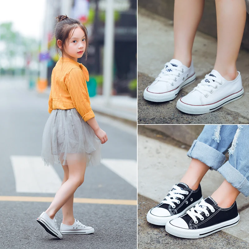 white canvas shoes kids