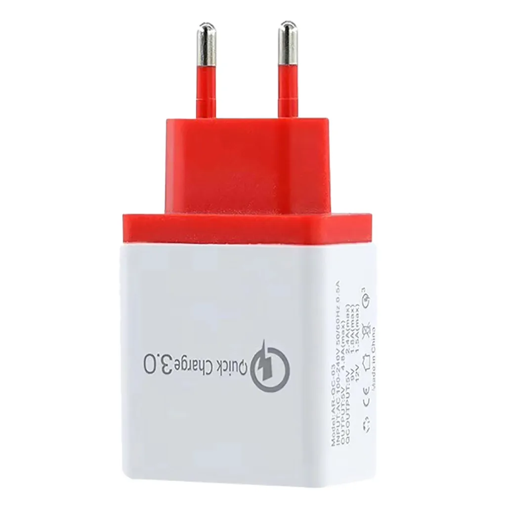 4 порта Быстрая зарядка QC 3 0 usb хаб настенное зарядное устройство 6.1A адаптер