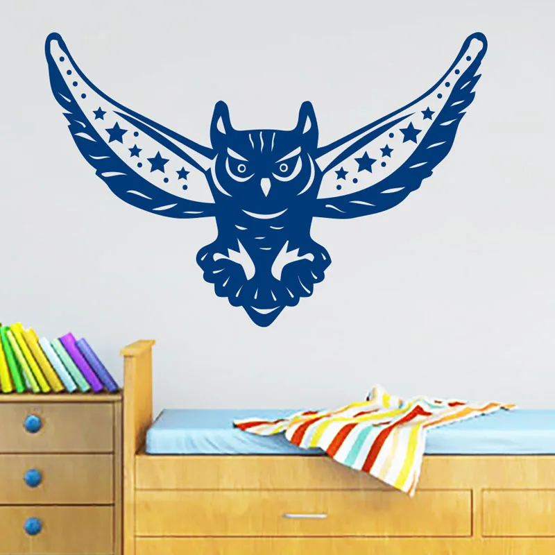 

Night Bird Owl Wall Decals Vinyl Moon Stars Removable Living Room Decoration Wall Sticker Home Decor Decal