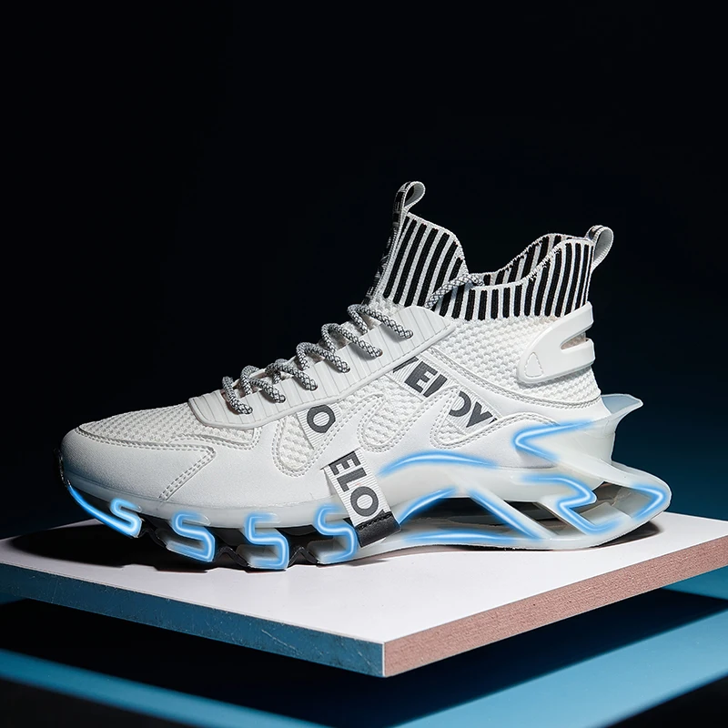 

Мужские кроссовки большого размера, новинка 2021, удобная повседневная прогулочная обувь, модные кроссовки с демпфирующим клинком для бега и ...