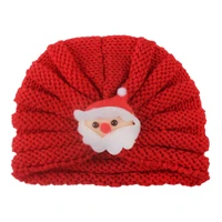 knitted winter baby hat for girls red bonnet enfant baby beanie turban hats newborn xmas gift baby cap for boys accessories