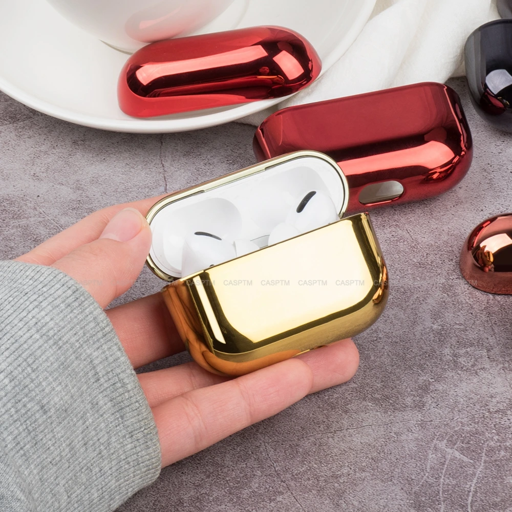 

Earphone Case For AirPod Pro 2019 Hard PC Electroplate Protective Headphone Case Charging Box For Apple Airpods 3 Accessories