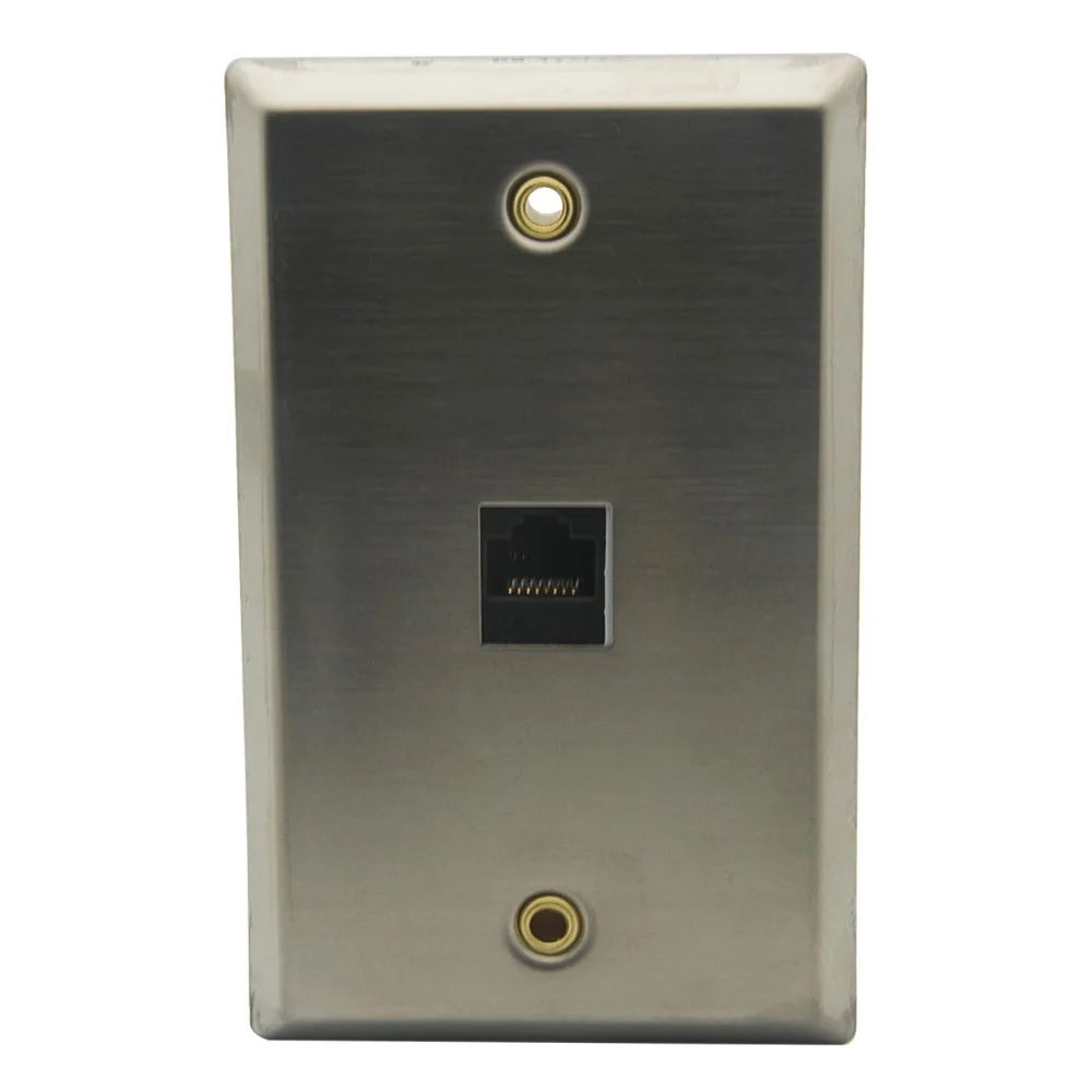 1 комплект настенная пластина из нержавеющей стали с портом CAT6 RJ45 типа Мама