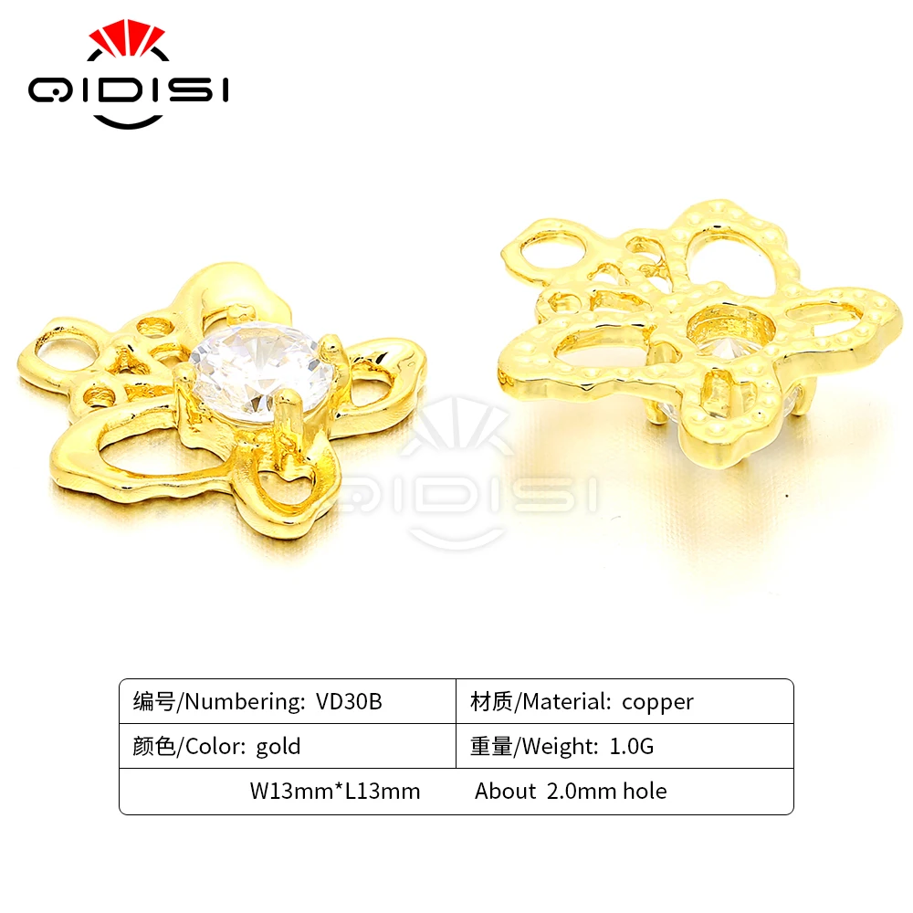 Бабочка кубического циркония ожерелье кулон аксессуары DIY Браслет Подвески