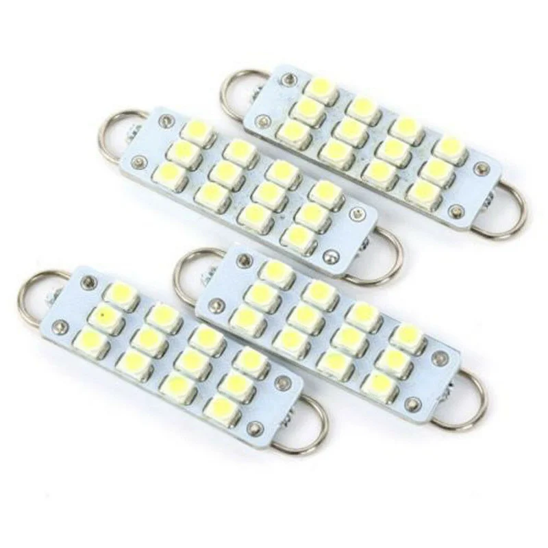 

Универсальный Белый 561 562 567 564 12 SMD 44 мм, жесткая петля, светодиодный автомобильный сигнал, Внешние детали, аксессуары для тюнинга автомобиля