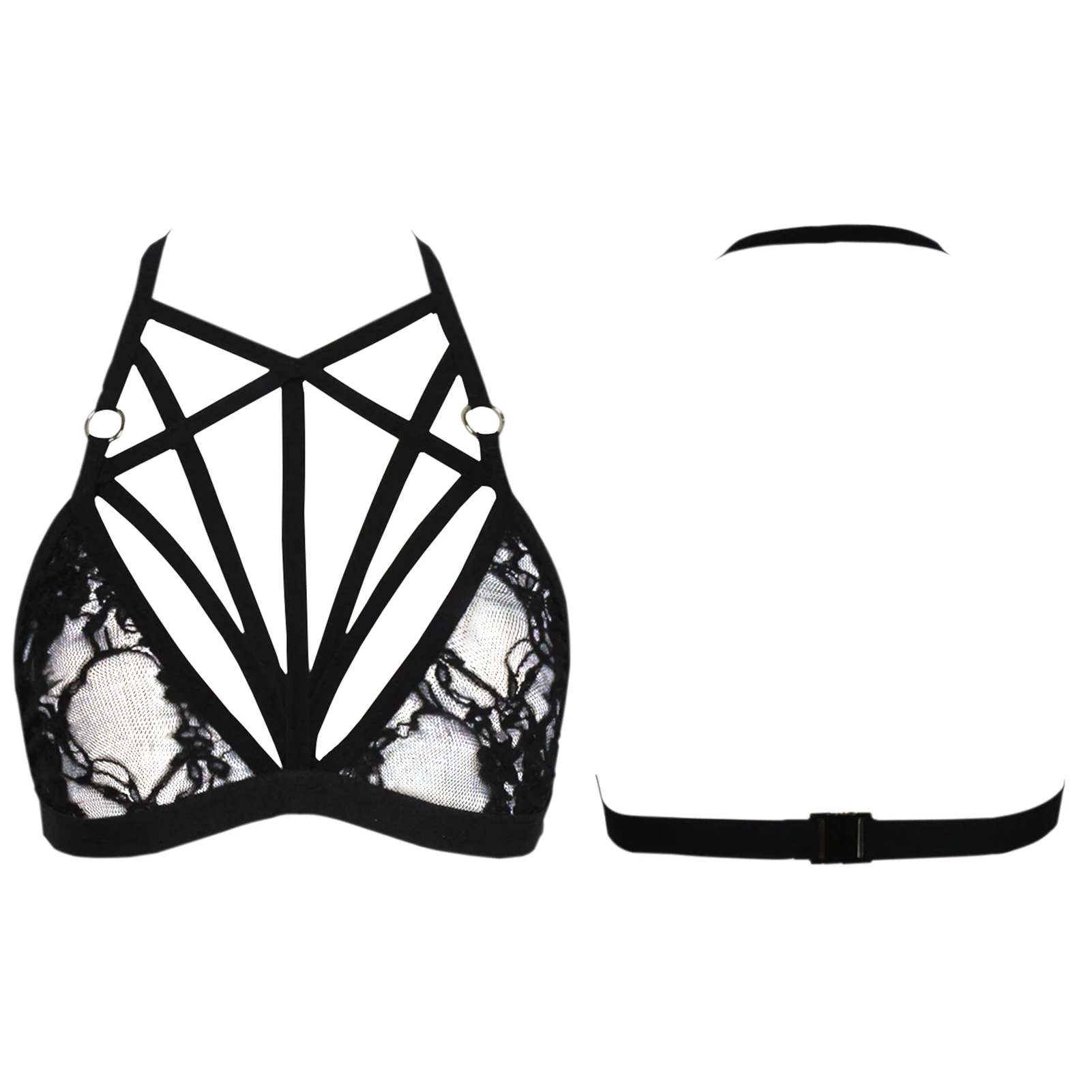 Женское сексуальное нижнее белье прозрачный кружевной бюстгальтер бондаж