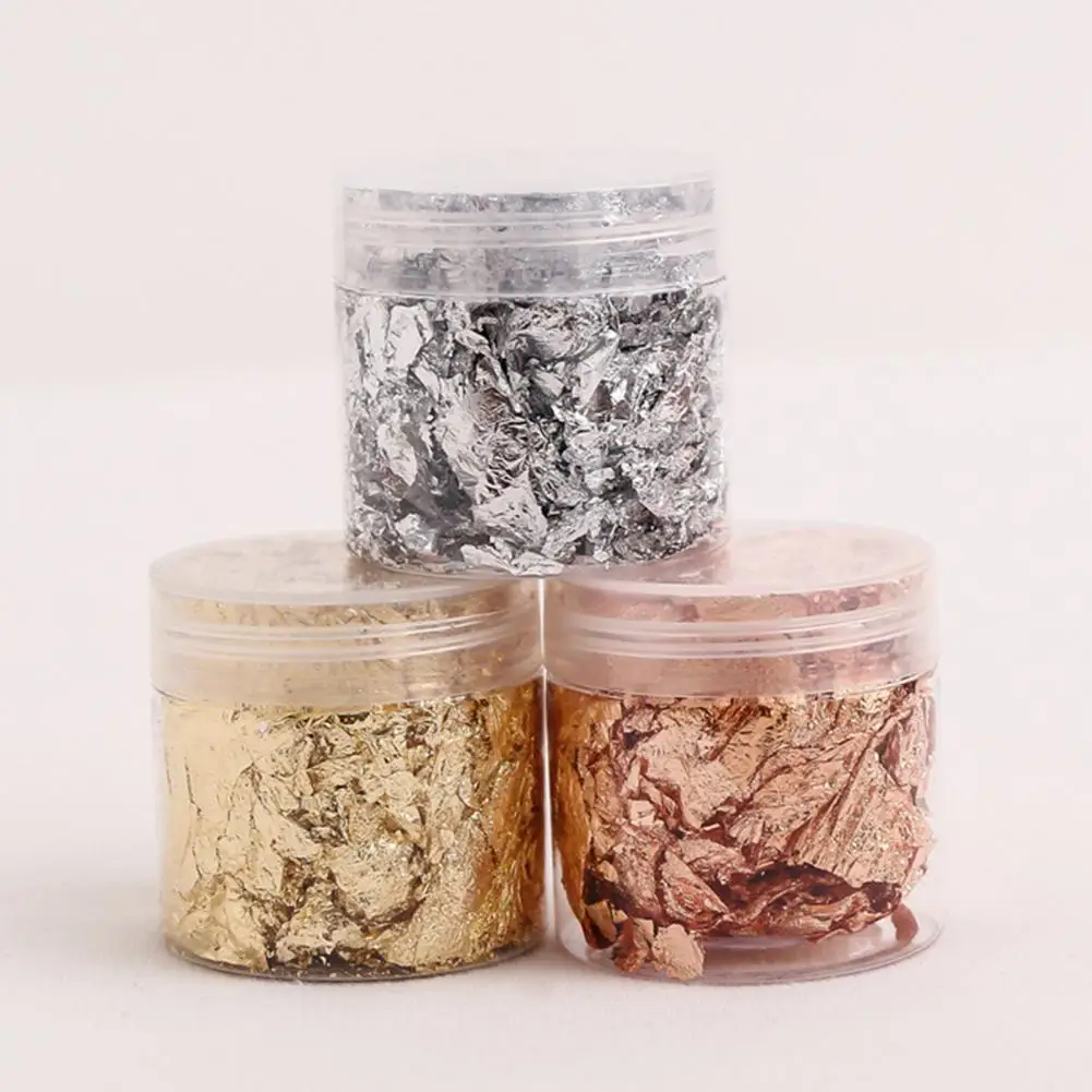 

Портативный простой в использовании орнамент для ногтей переводной Золотой цветной фольгированный стикер Вечерние