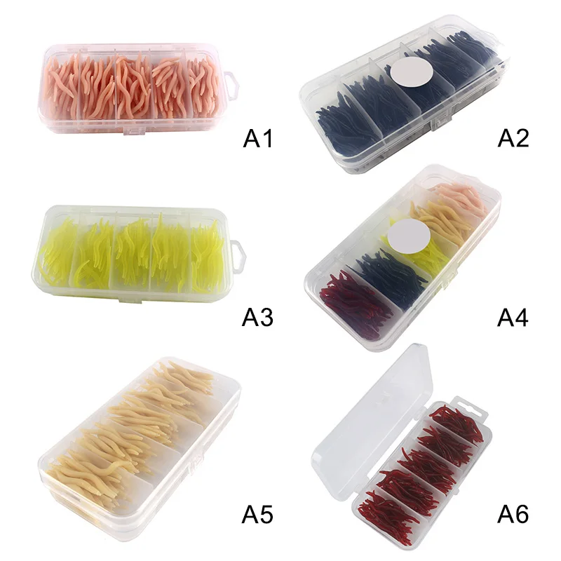 

150pcs/box Soft Artificial Bait Fishing Lure Gray Lure Carp Fish Fishing Tackle Lure With Box