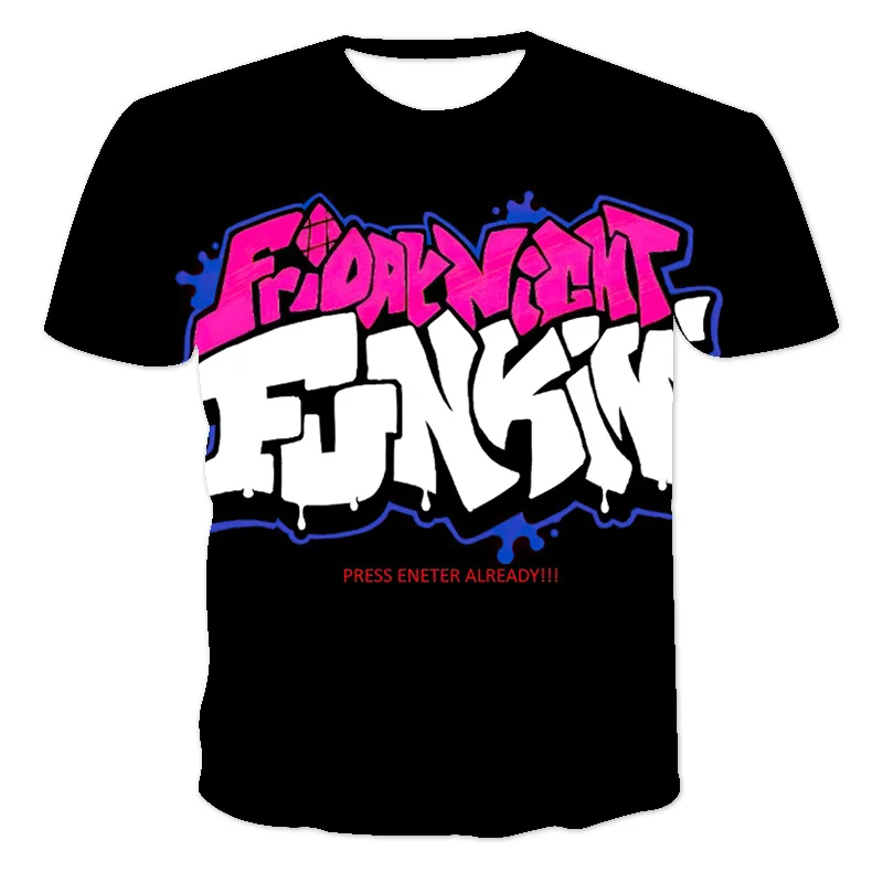 

Friday Night 2021 Summer New Hip-Hop Boy/Girl Short-Sleeved T-Shirt 3D Printing O-Neck Youth Fashion Trend Cartoon Anime T-Shirt