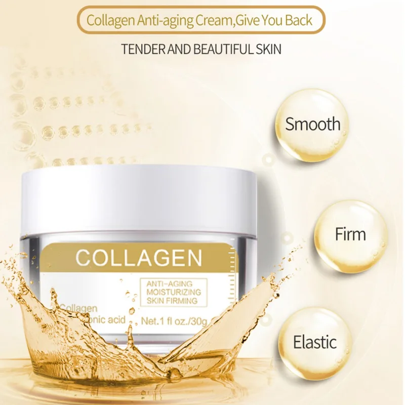 

30g for Face and Eye Area with Collagen Repair Dark Skin Anti Aging Shrinking Pores Cream Collagen Autumn Winter Moisturizer