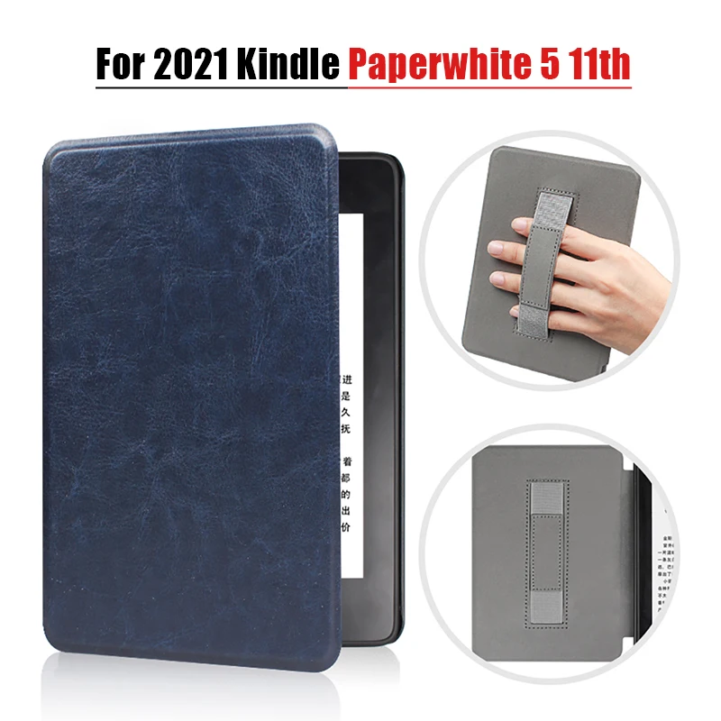 

Смарт-чехол на магните для Amazon Kindle Paperwhite 5 M2L3EK 2021 дюйма 11 поколения Подпись защитный чехол 6,8